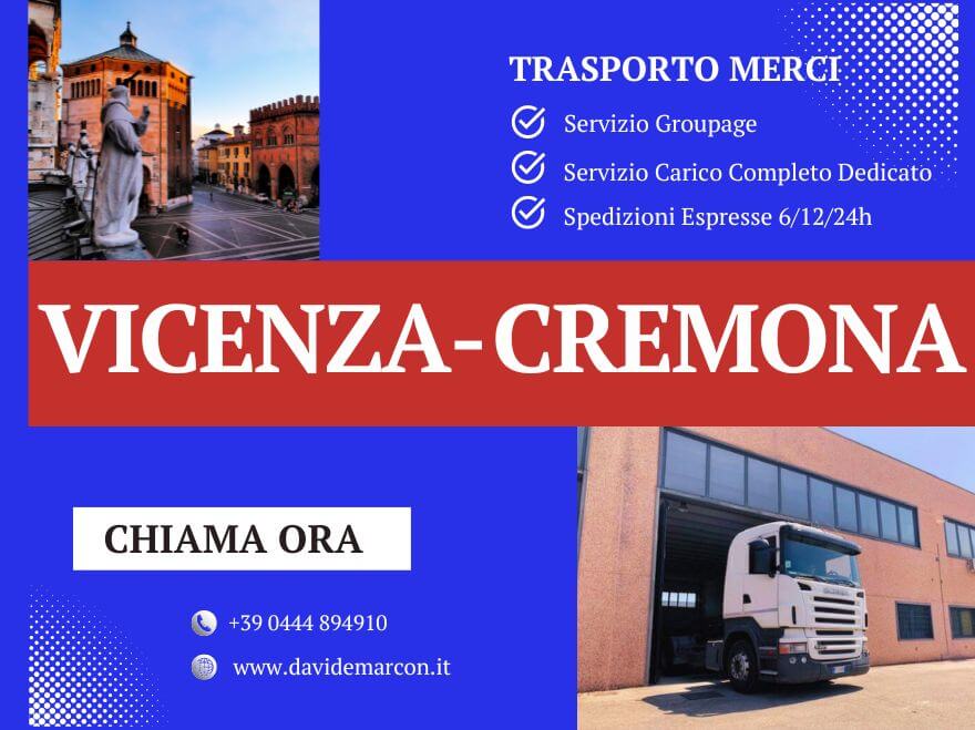 trasporto merci da e per vicenza cremona davide marcon azienda di autotrasporti a vicenza