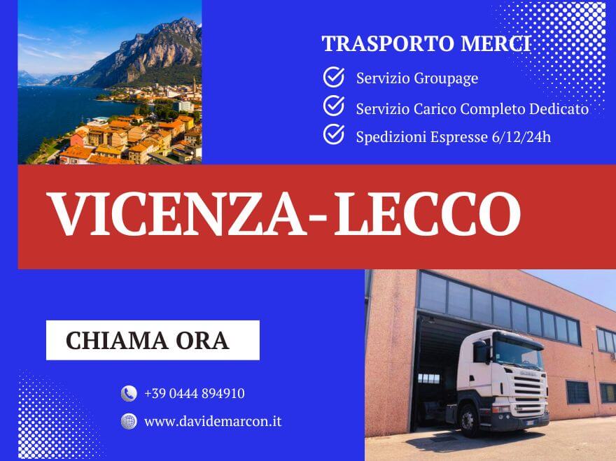 trasporto merci da e per vicenza lecco davide marcon azienda di autotrasporti a vicenza